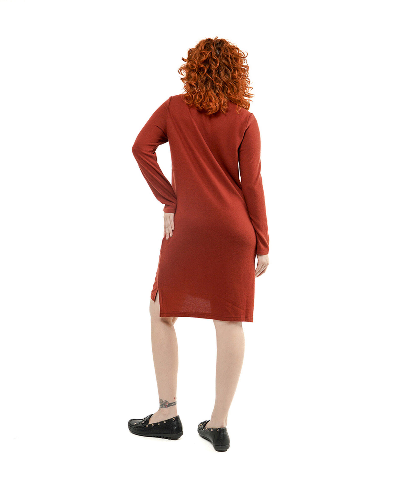 Vestido mujer suede rojo 4 Vestido mujer suede rojo