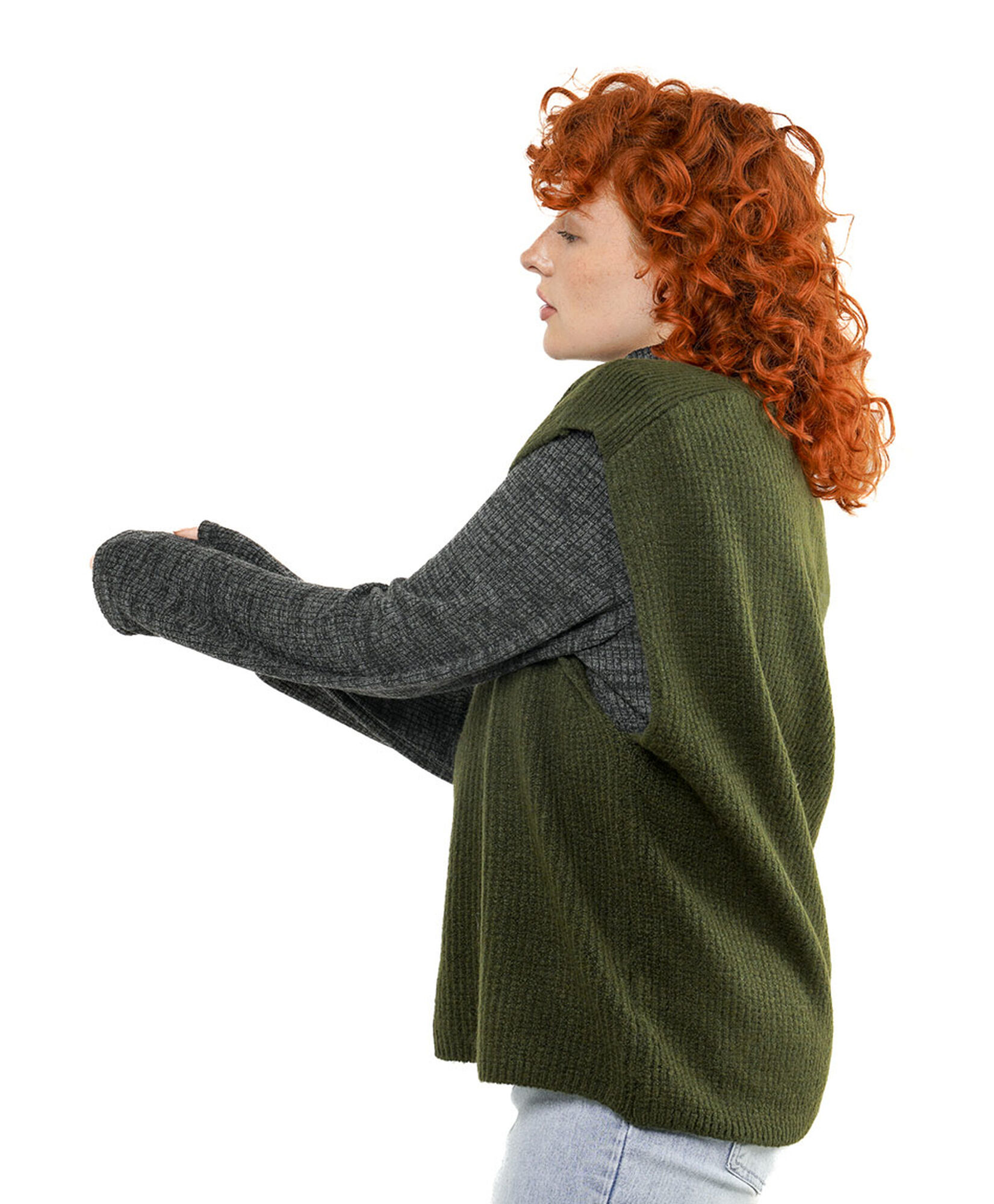 Sweater mujer cuello v sin mangas 2 Sweater mujer cuello v sin mangas