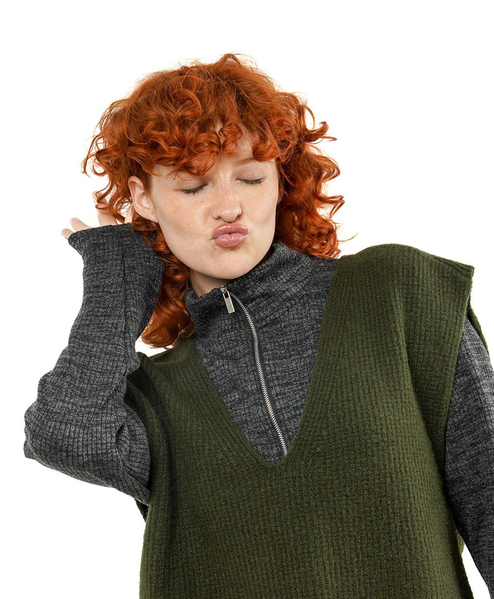 Sweater mujer cuello v sin mangas 3 Sweater mujer cuello v sin mangas