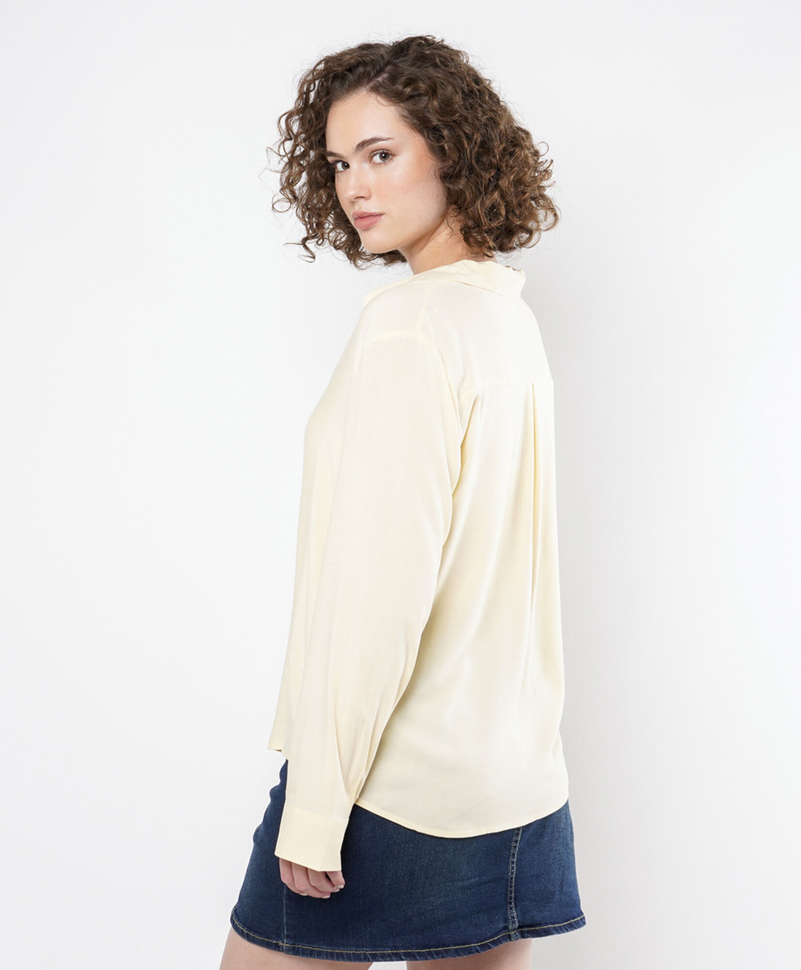 Blusa mujer camisera lisa 5 Blusa mujer camisera lisa