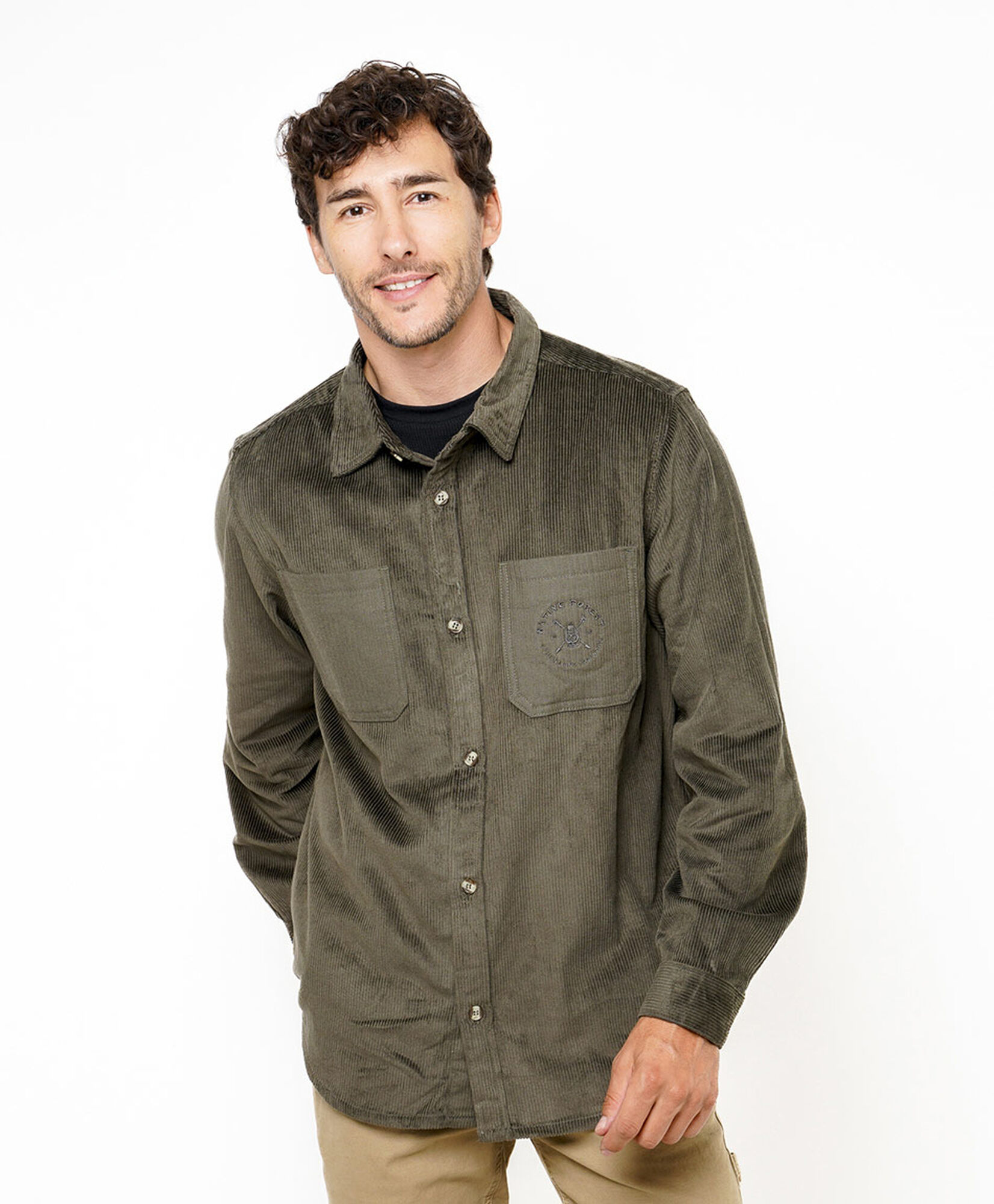 Chaqueta hombre le&ntilde;adora corderoy 