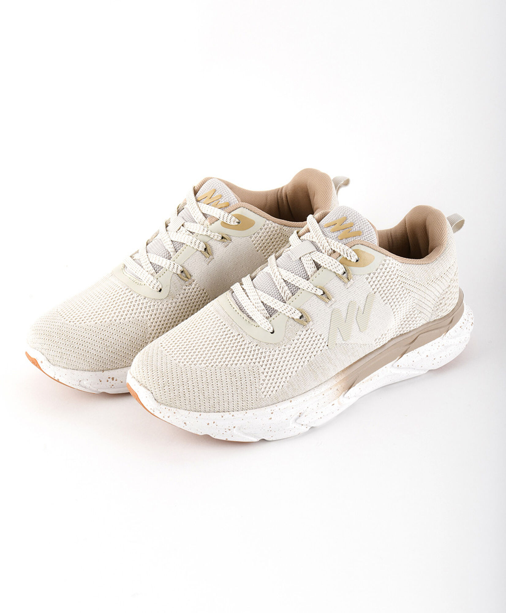 Zapatilla deportiva mujer beige 
