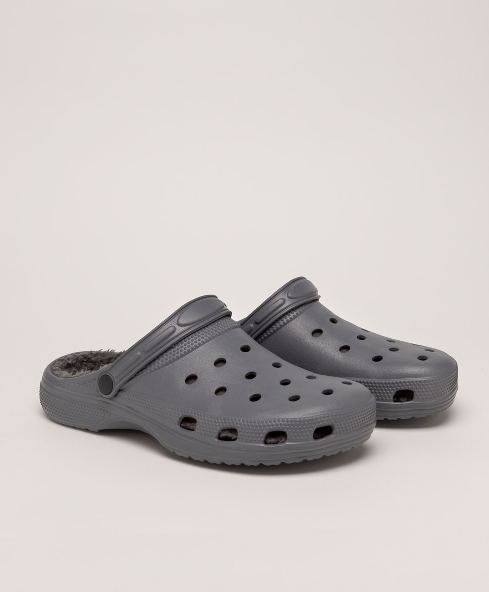 Zapato hombre gris forrado 
