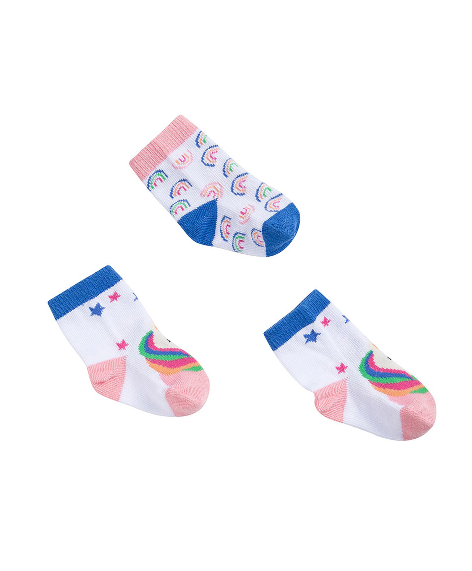 Pack 3 calcetines beb&eacute; unicornio 