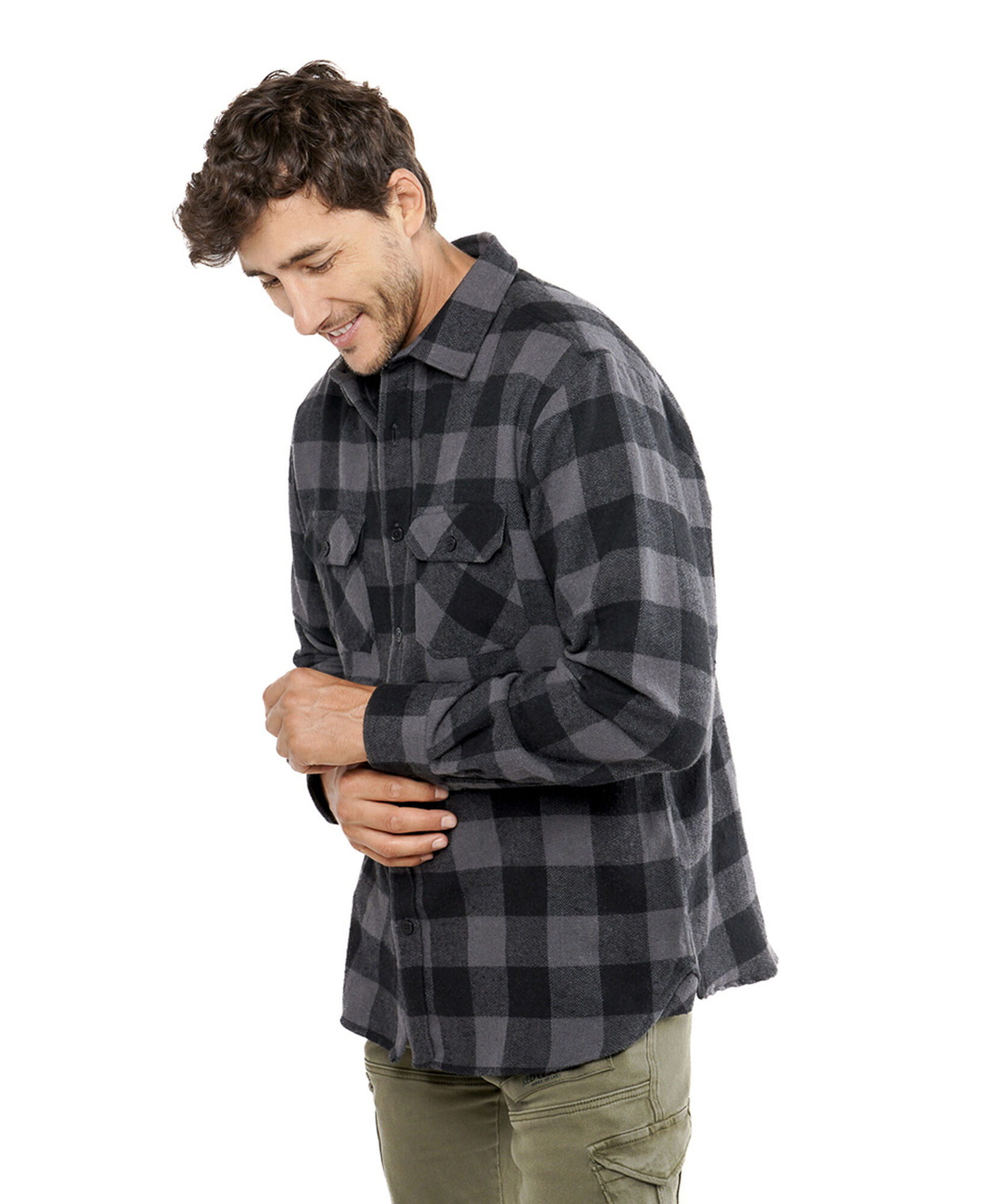 Chaqueta hombre le&ntilde;adora gris 