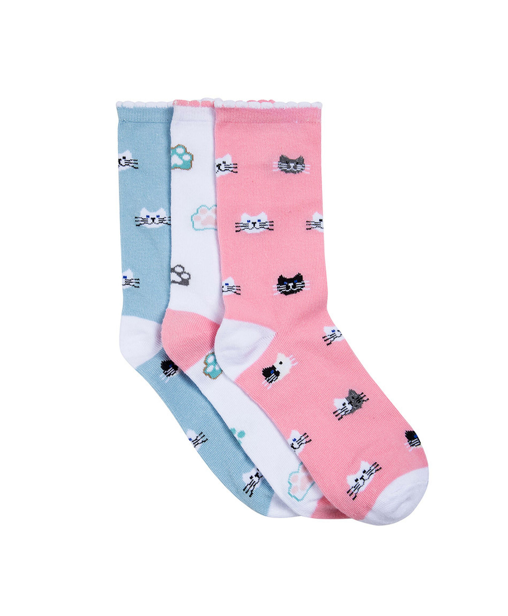 Pack 3 calcetines ni&ntilde;a amor y paz 