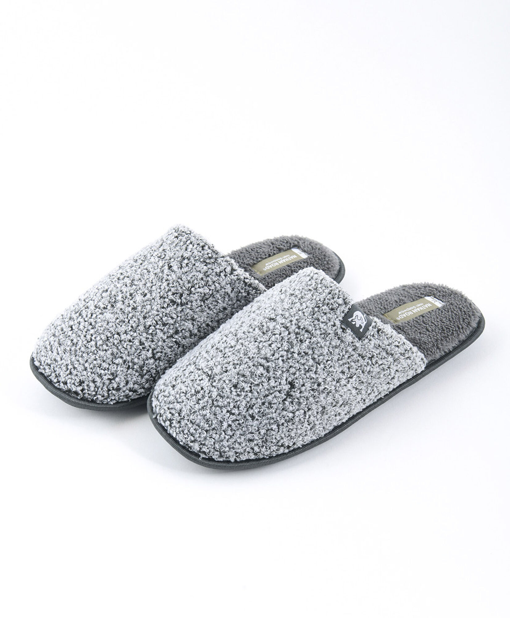 Pantufla hombre gris 