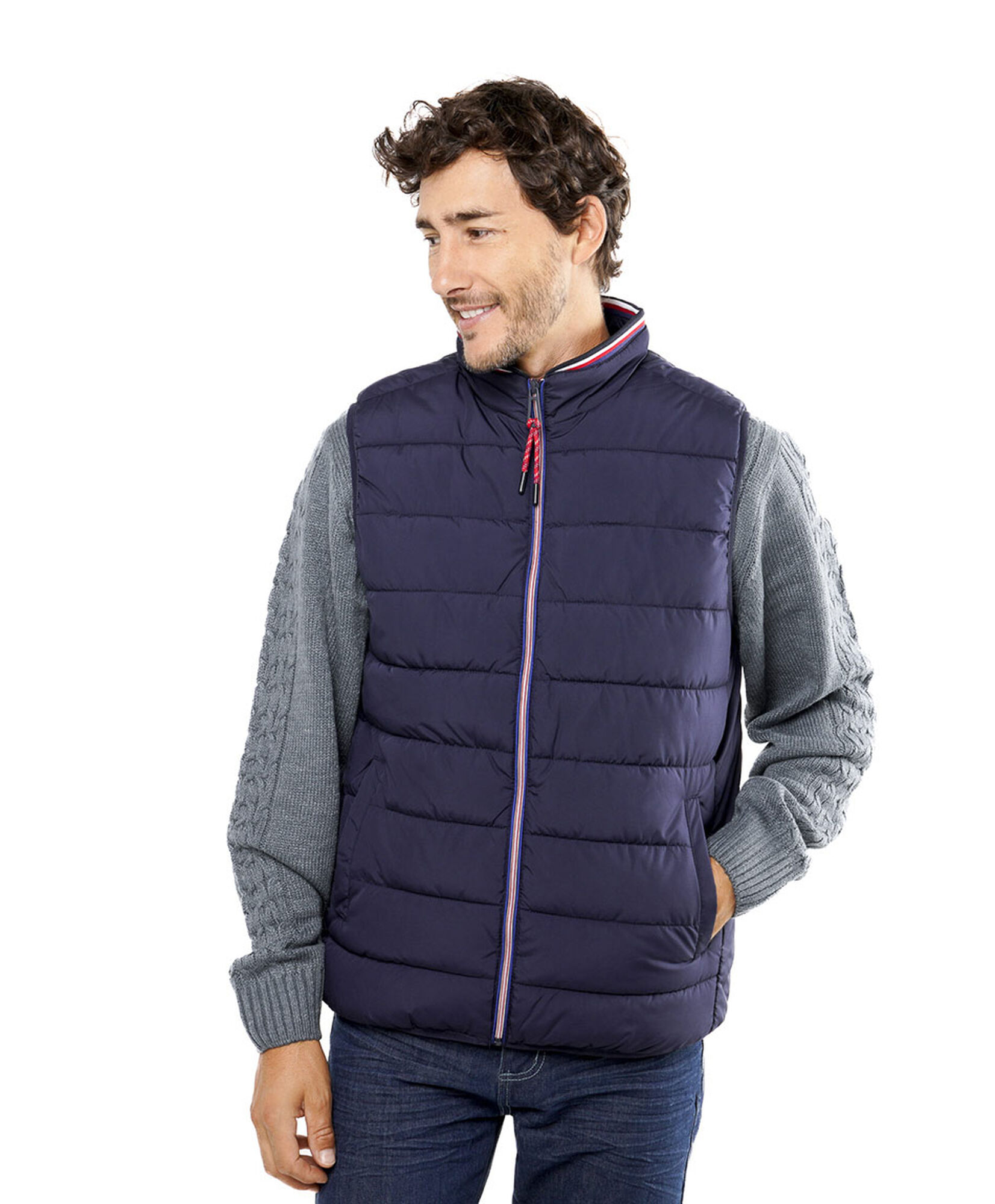Parka hombre sin mangas acolchada 
