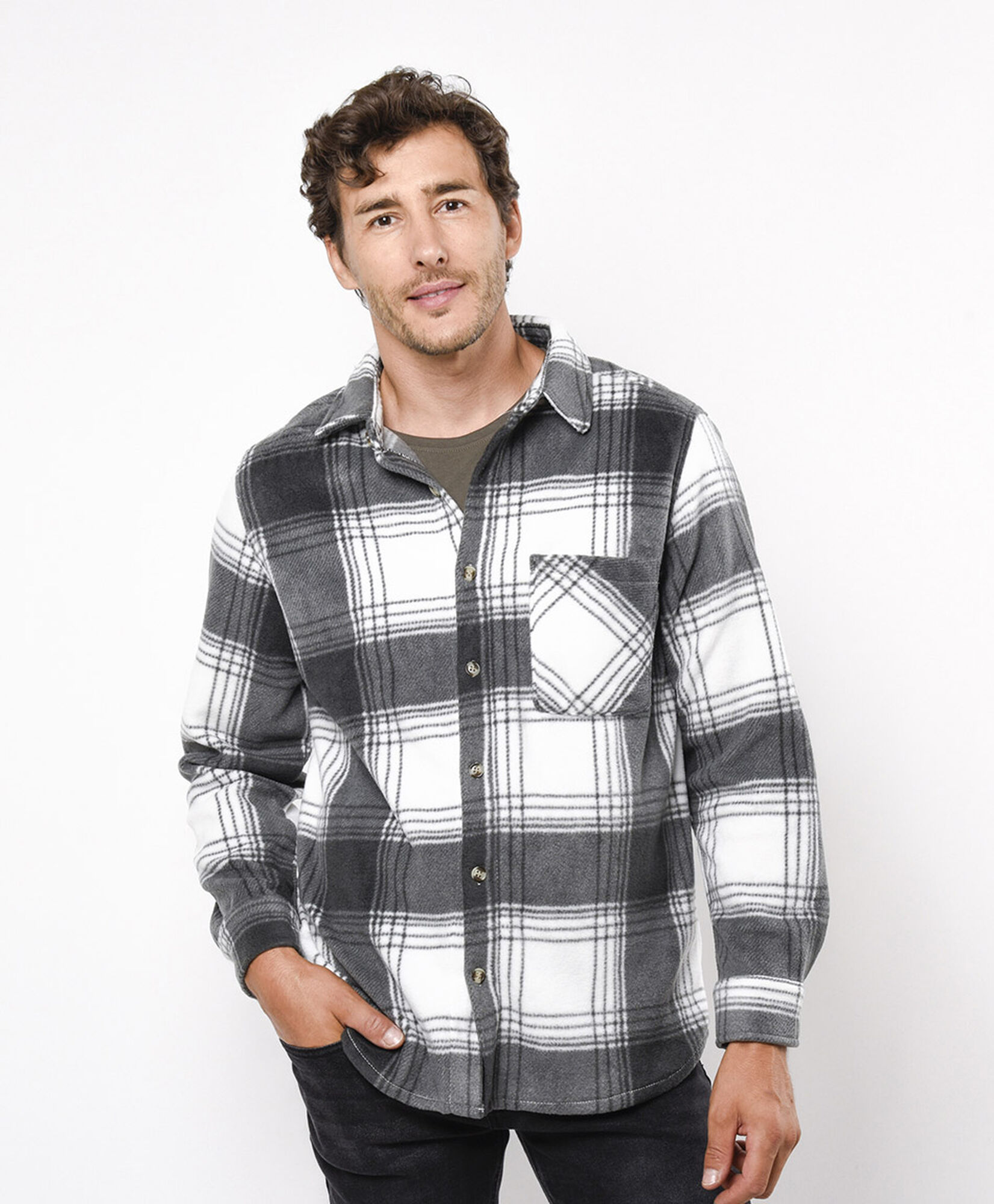 Chaqueta hombre le&ntilde;adora polar 