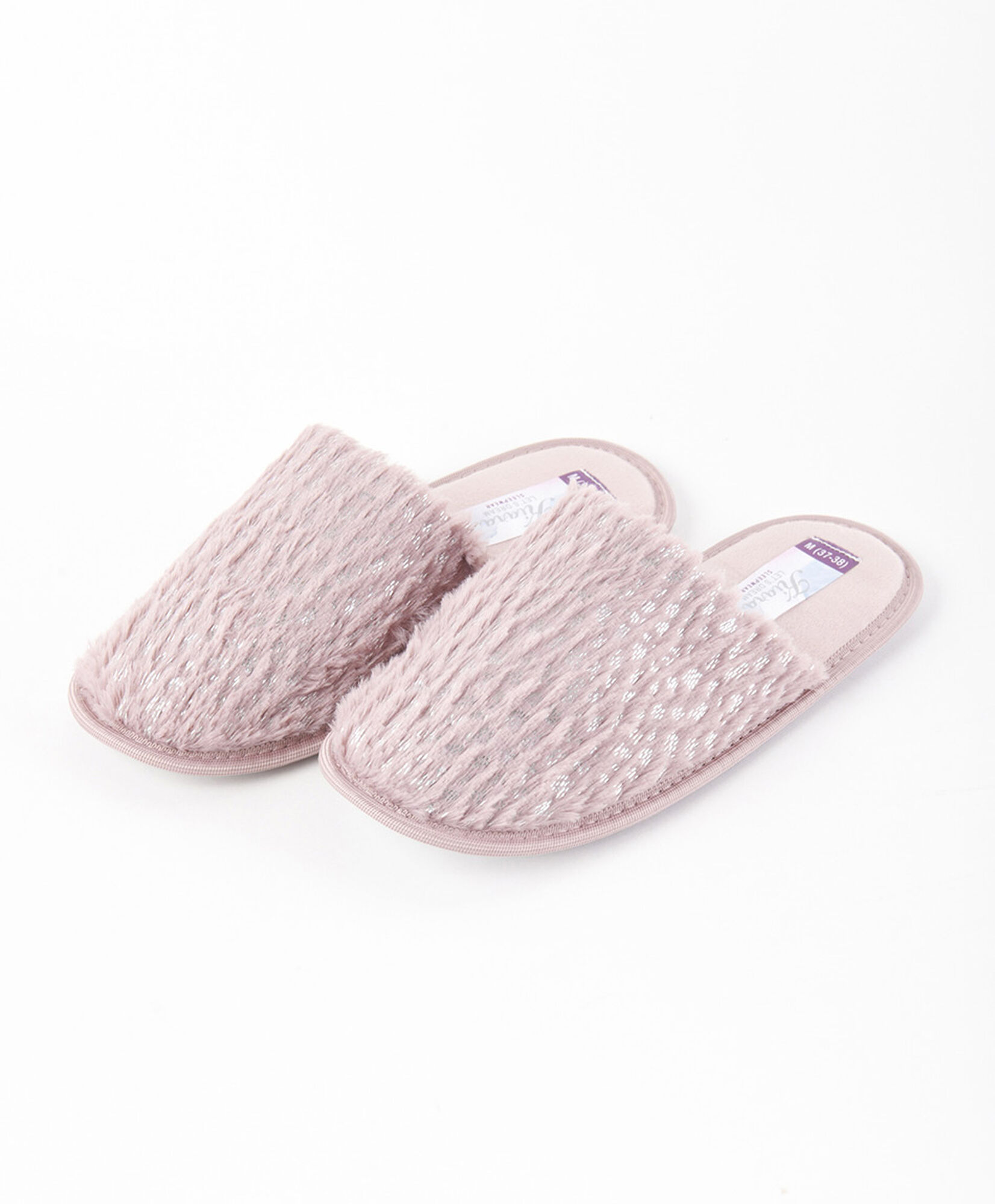 Pantufla mujer brillante 