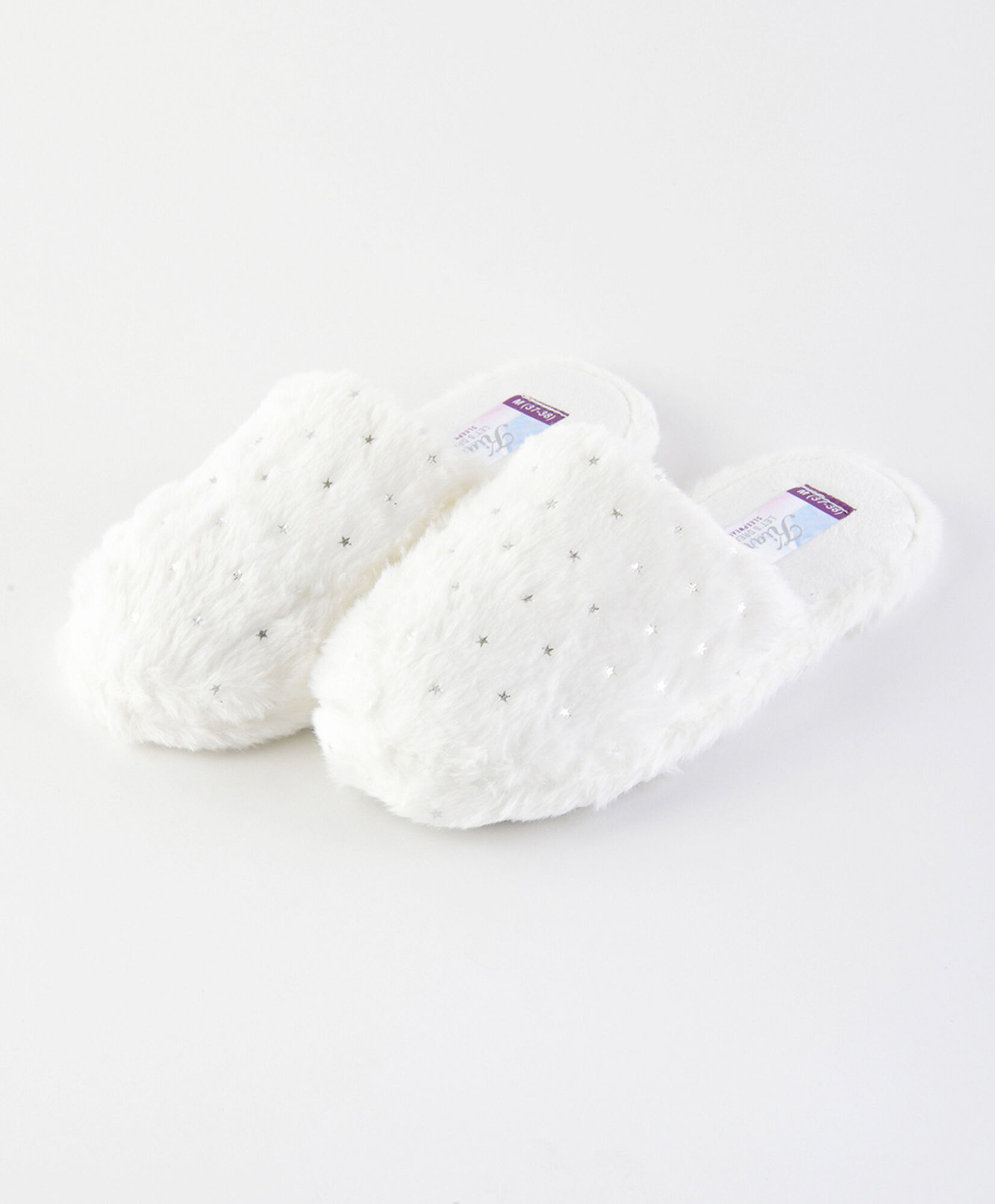 Pantufla mujer coral brillos 