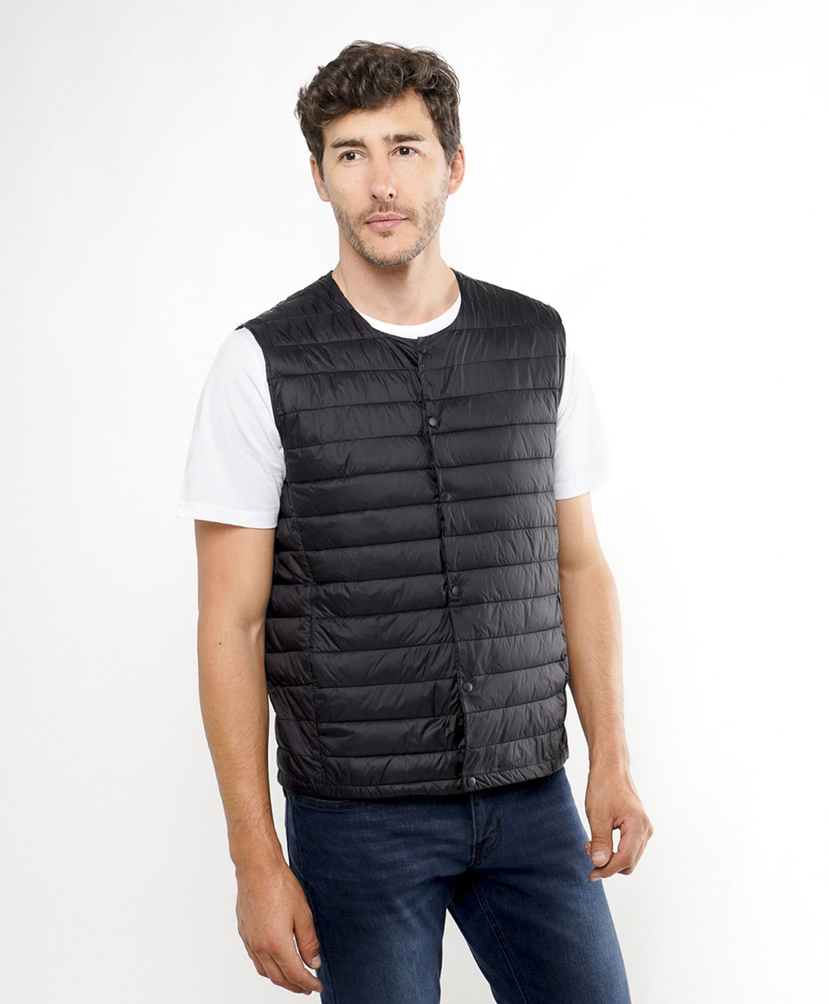 Parka hombre sin mangas acolchada 