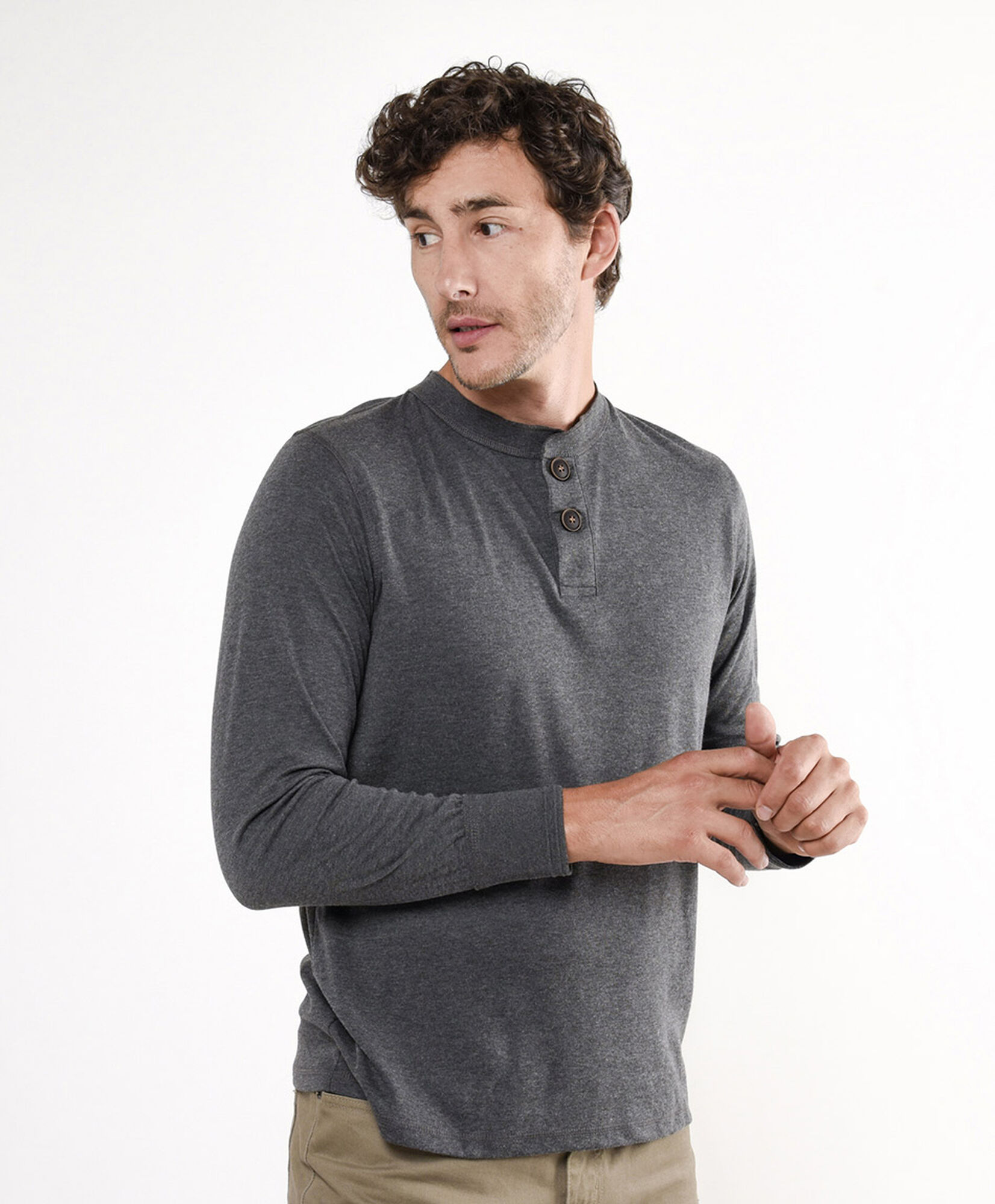 Polera hombre doble bot&oacute;n 