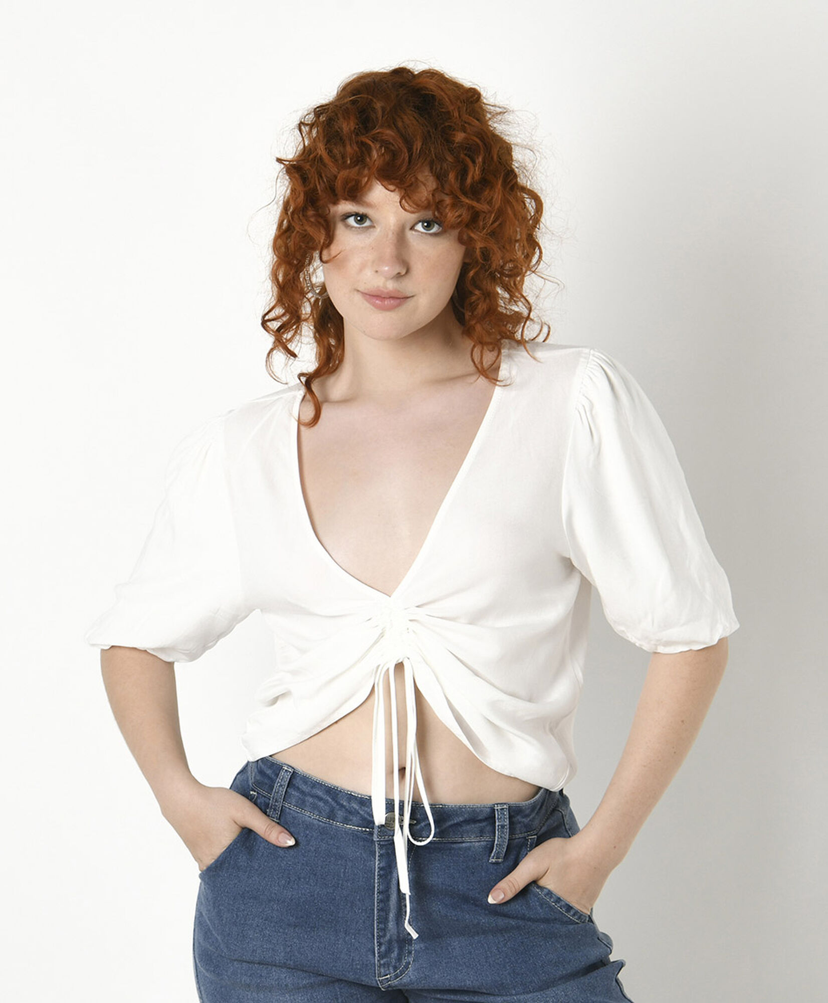 Blusa mujer tirador crop 5 Blusa mujer tirador crop