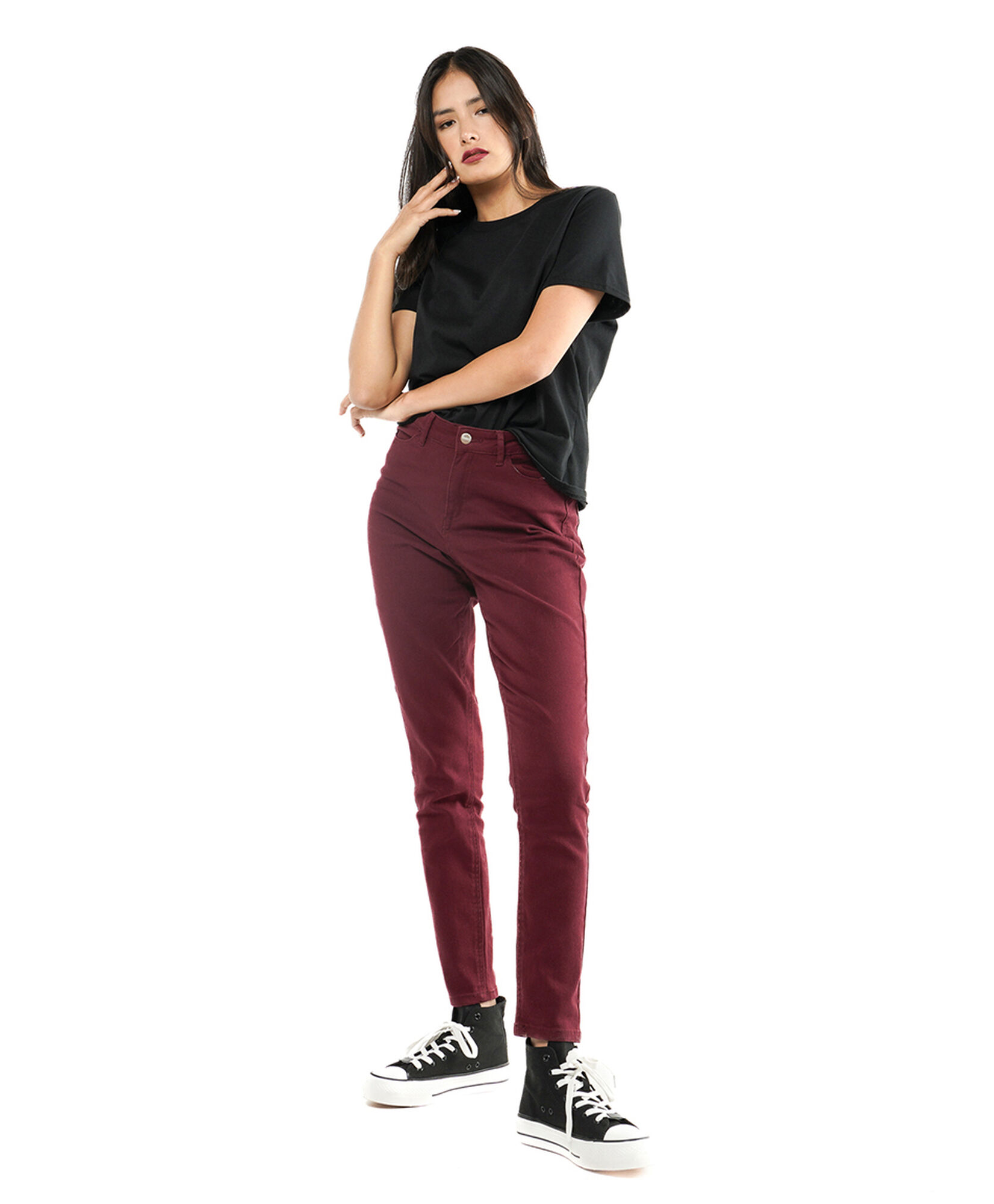 Jeans mujer color skinny fit 1 Jeans mujer color skinny fit