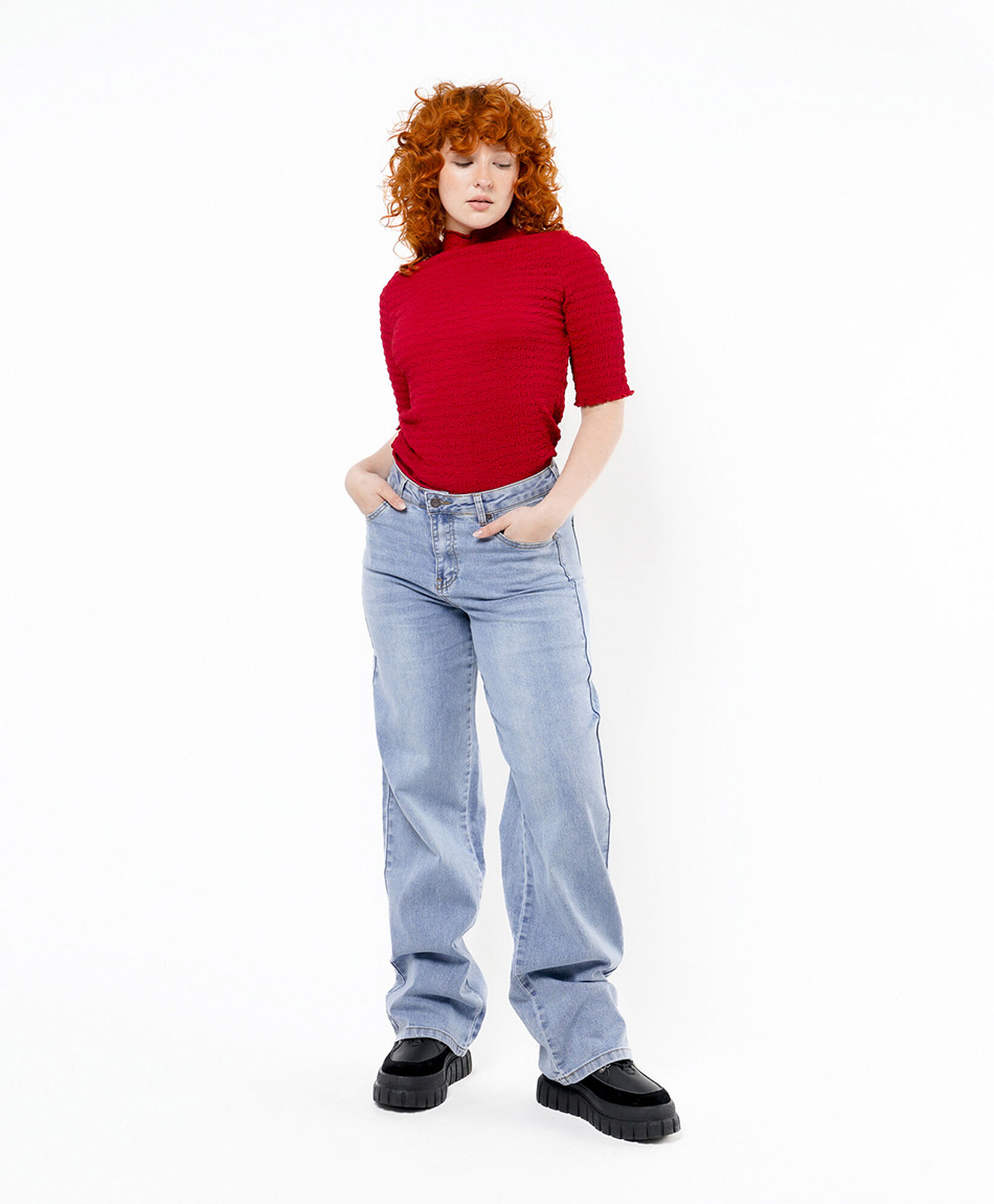 Jeans mujer estrellas animal print wide 1 Jeans mujer estrellas animal print wide
