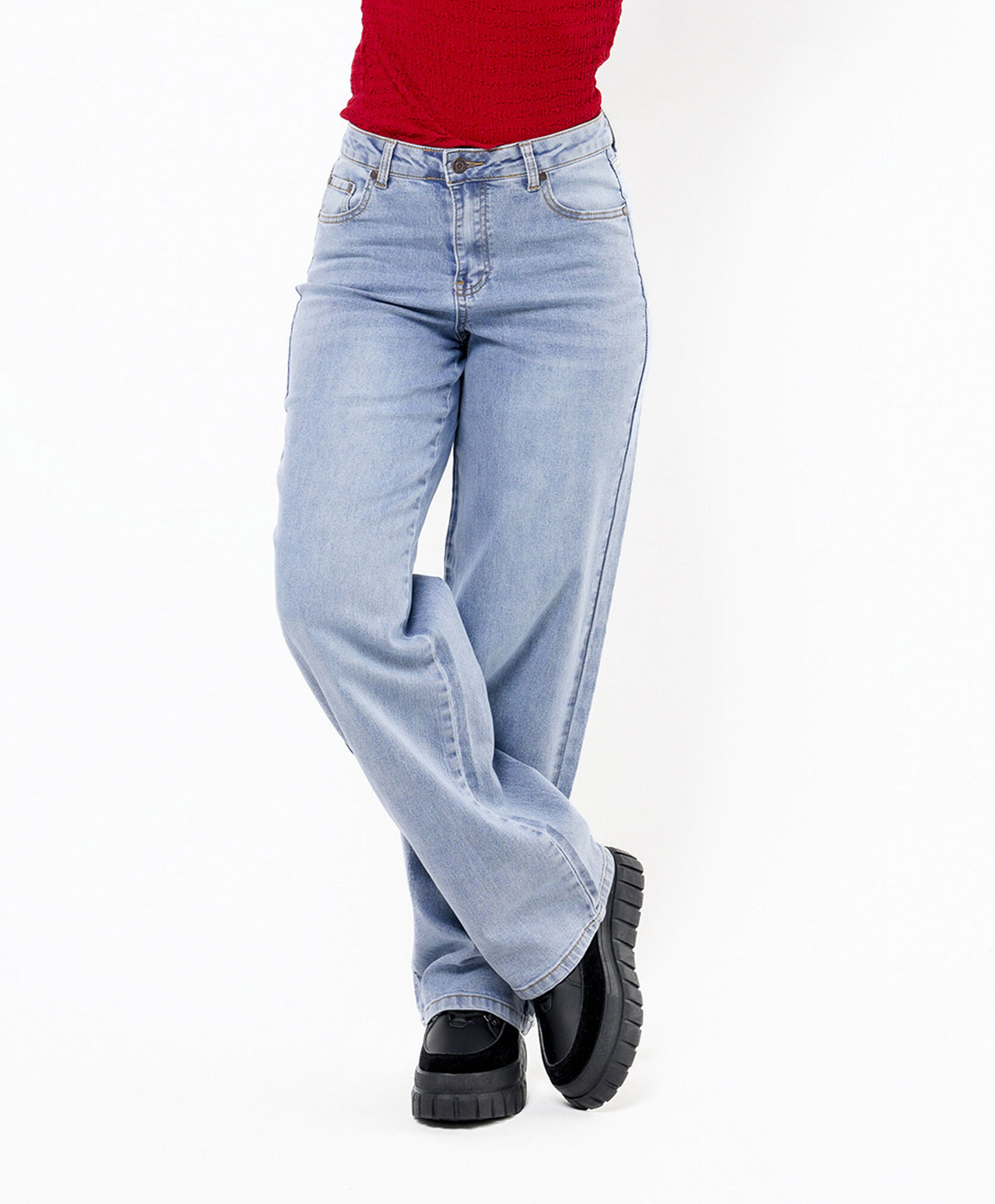 Jeans mujer estrellas animal print wide 2 Jeans mujer estrellas animal print wide