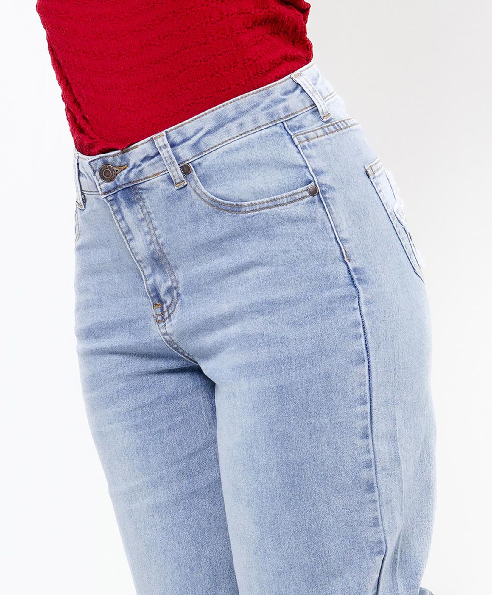 Jeans mujer estrellas animal print wide 3 Jeans mujer estrellas animal print wide