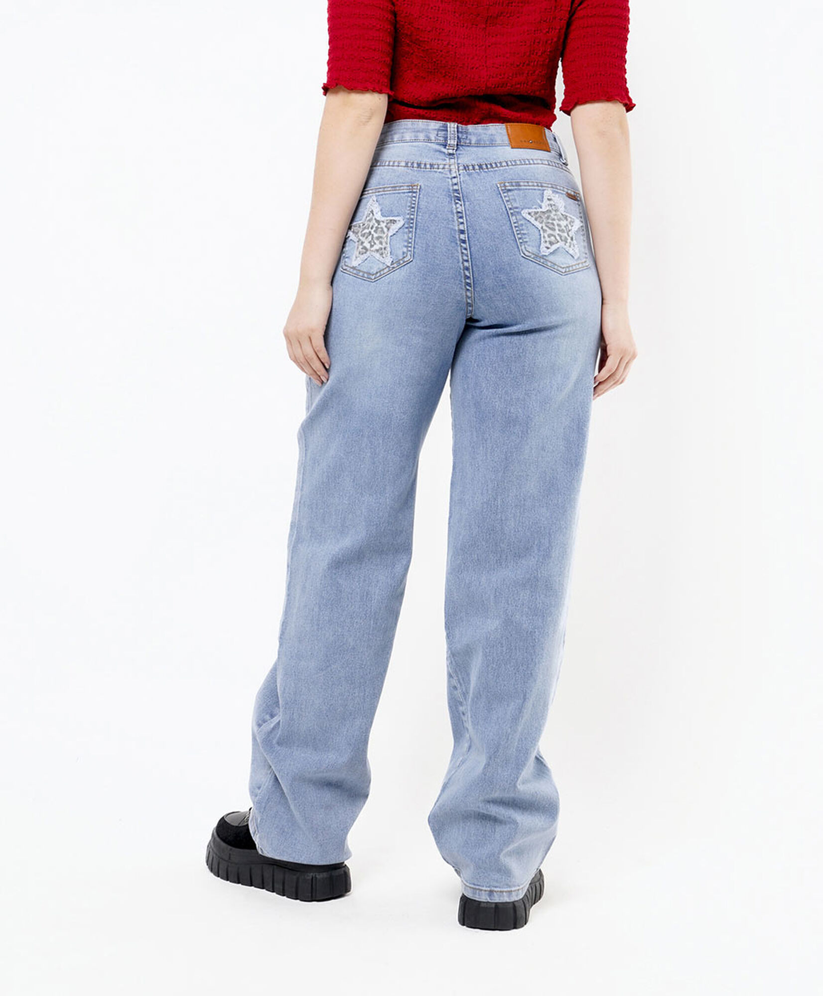 Jeans mujer estrellas animal print wide 6 Jeans mujer estrellas animal print wide