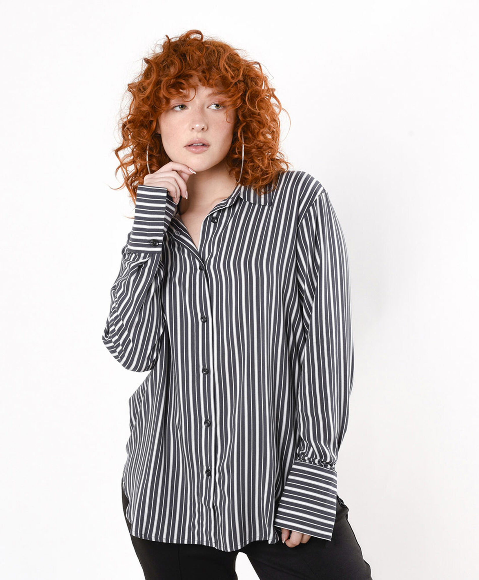 Blusa mujer líneas bicolor 1 Blusa mujer líneas bicolor
