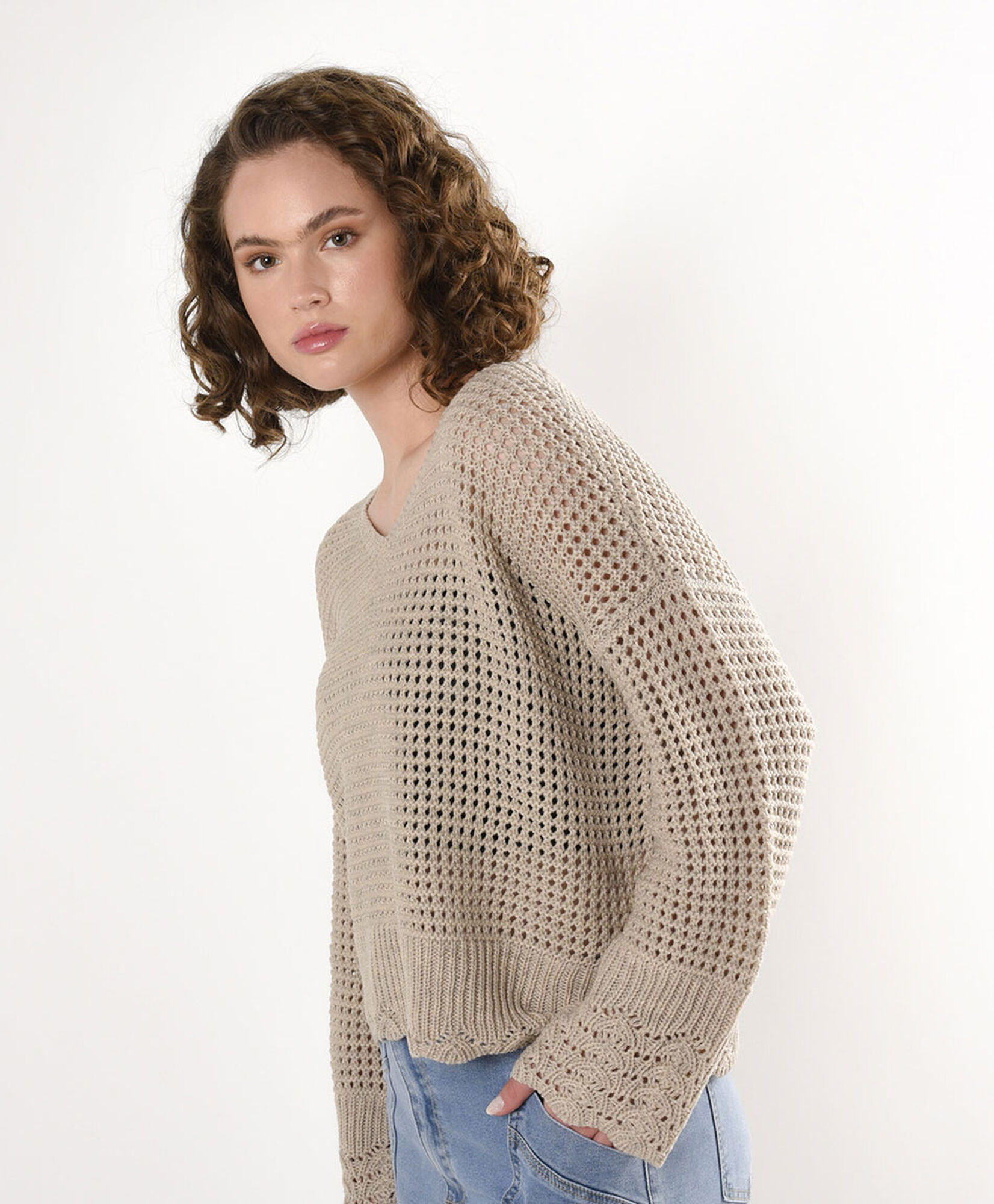 Sweater mujer calado detalles basta 2 Sweater mujer calado detalles basta
